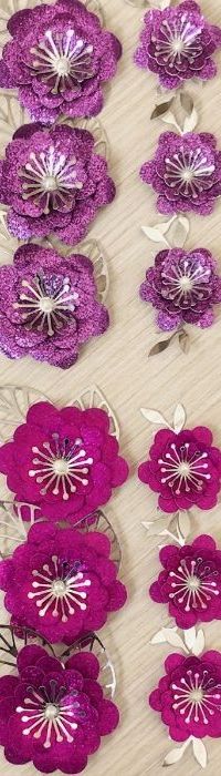 Set De Flores Tipo Corazón (6pza)
