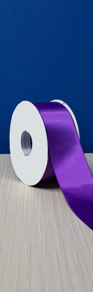 Cinta Raso Ls #9 - Morado Purpura 465 (23mts)