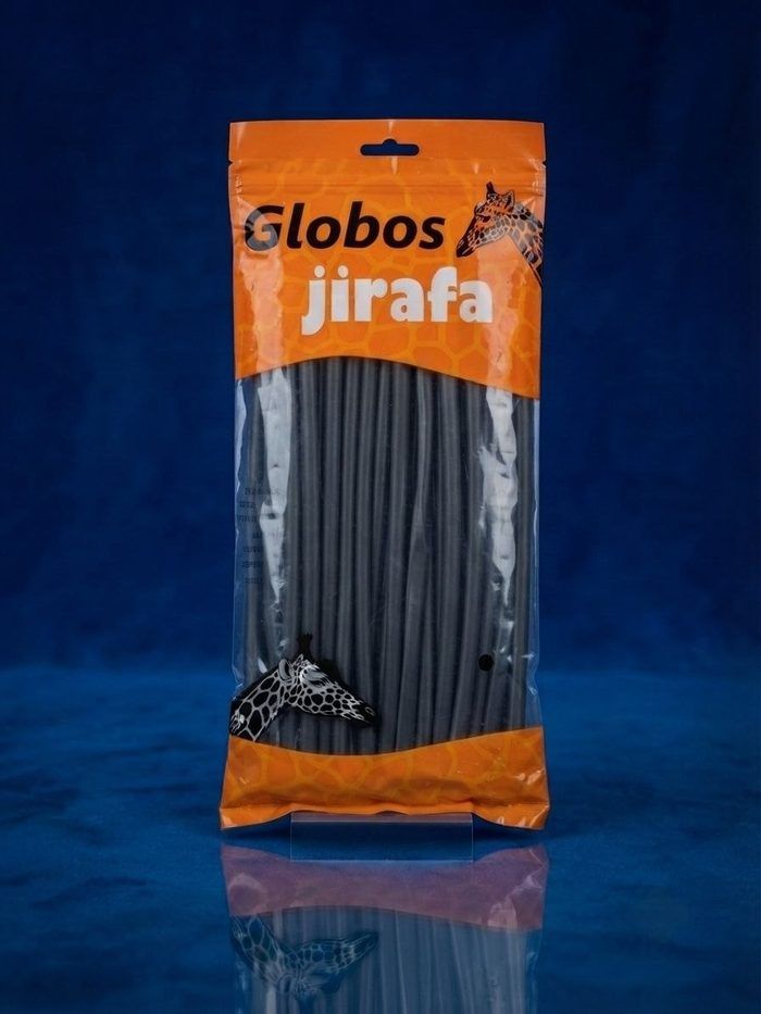 Paquete De Globos Jirafa - 260 "mil Figuras" Negro 100 Und