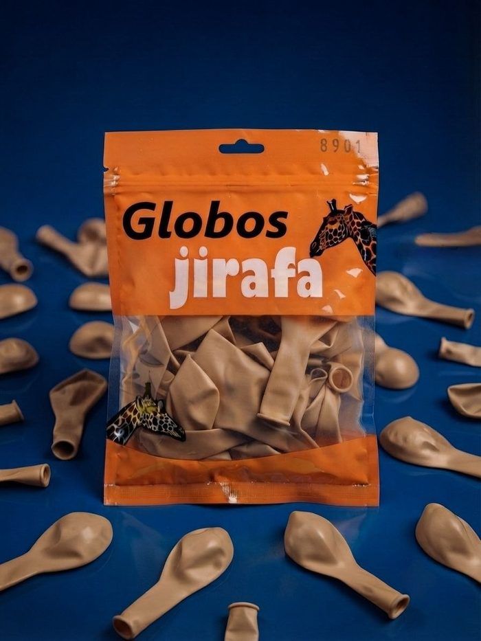 Paquete De Globos Jirafa - R10 Beige 50pz