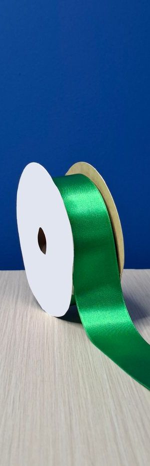 Cinta Raso #9 Verde Esmeralda 041 Rollo 23mts