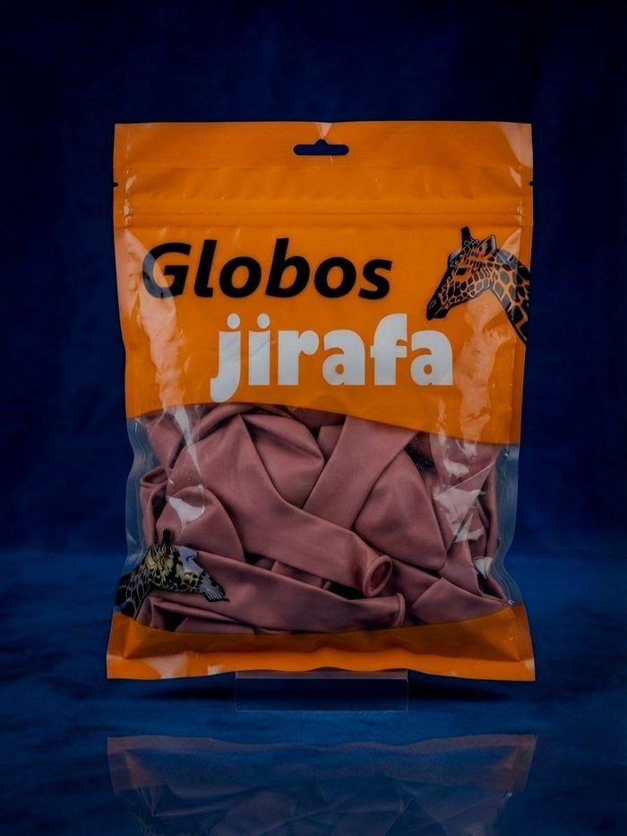 Paquete De Globos Jirafa - R10 Rosa Vintage 50pz