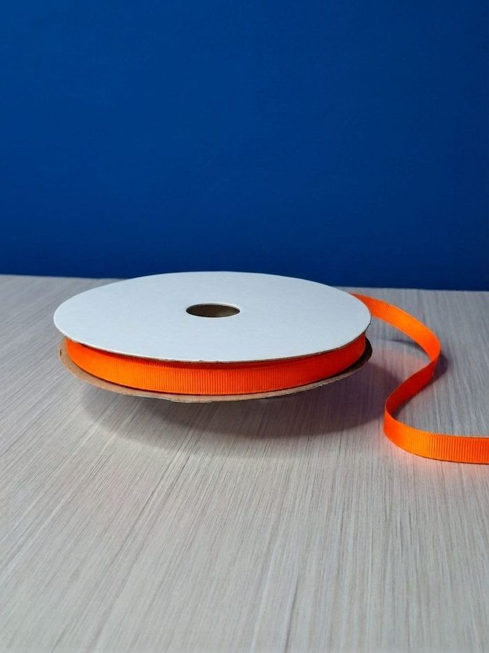 Cinta Gros #2 Naranja Fluorescente 034 Rollo 46mts
