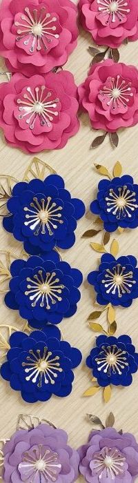 Set De Flores Tipo Corazón (6pza)