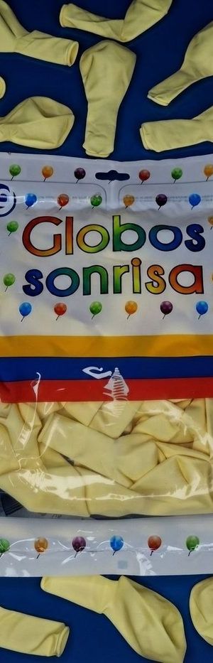 Paquete De Globos Sonrisa - Amarillo Pastel