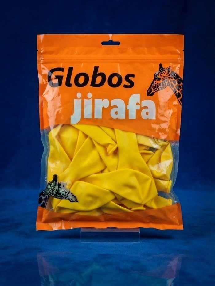 Paquete De Globos Jirafa - R10 Amarillo 50pz