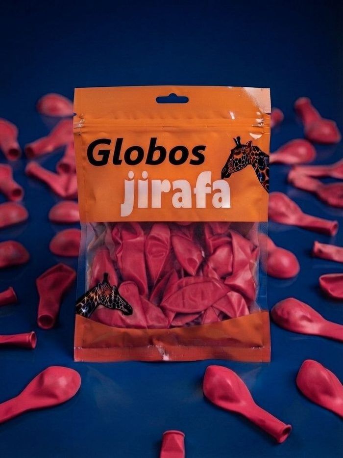 Paquete De Globos Jirafa - R10 Fucsia 50pz