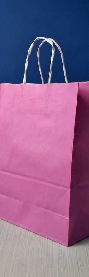Bolsa Kraft Grande - Rosada