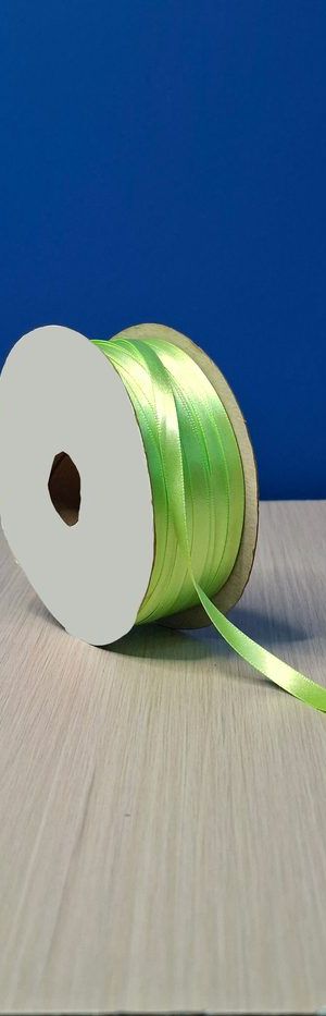 Cinta Raso #1 Verde Citrico 048 Rollo 92mts