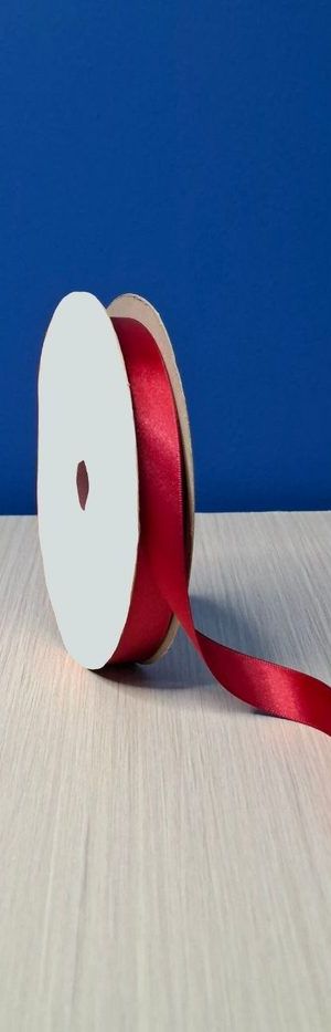 Cinta Raso #3 Rojo Fuego 037 Rollo 46mts