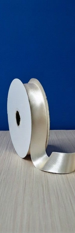 Cinta Raso #5 Crema 003 Rollo 23mts