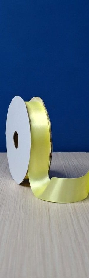 Cinta Raso #5 Amarillo 011 Rollo 23mts