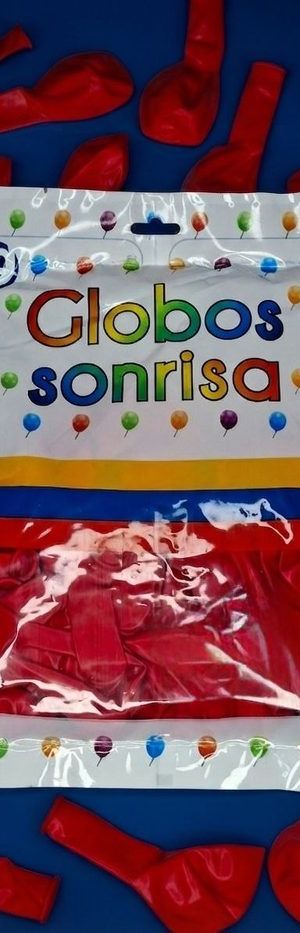 Paquete De Globos Sonrisa - Rojo
