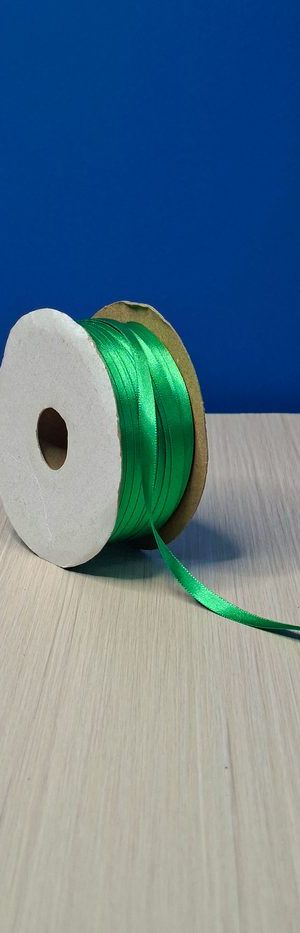 Cinta Raso #1 Verde Esmeralda 041 Rollo 92mts