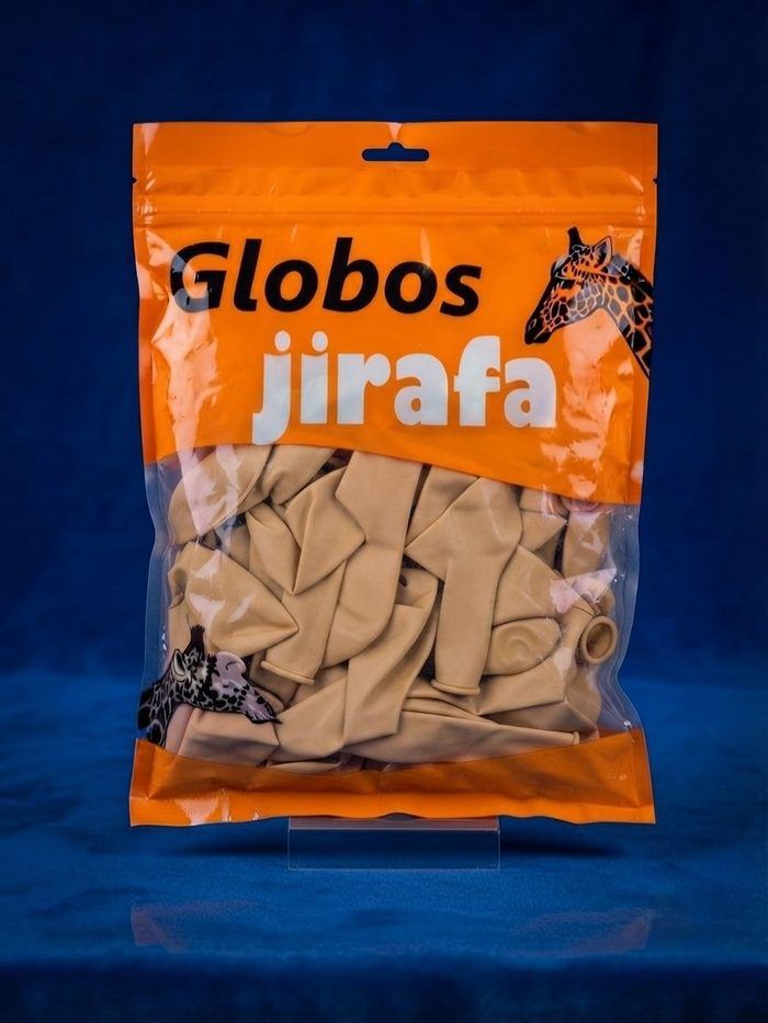 Paquete De Globos Jirafa - R10 Beige 50pz