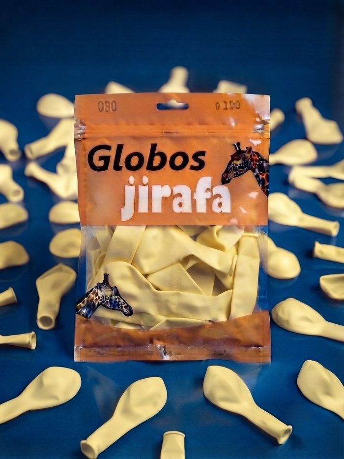 Paquete De Globos Jirafa - R10 Marfil 50pz