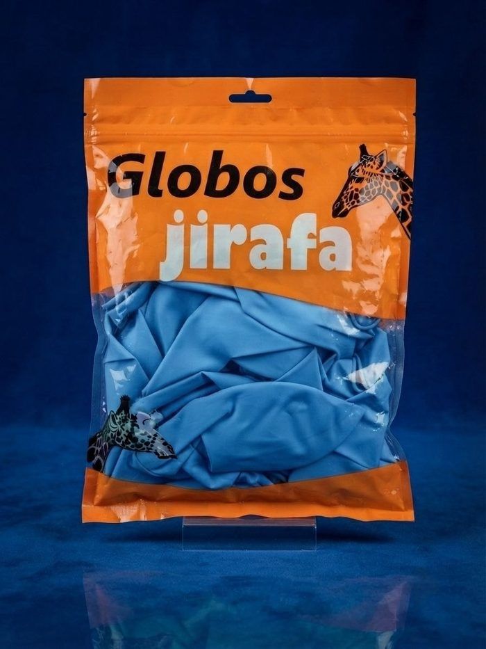 Paquete De Globos Jirafa - R18 Azul 25pz