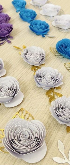 Set De Flores Enrolladas (6pza)