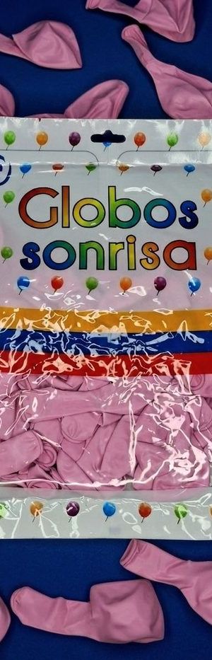 Paquete De Globos Sonrisa - Lila Claro