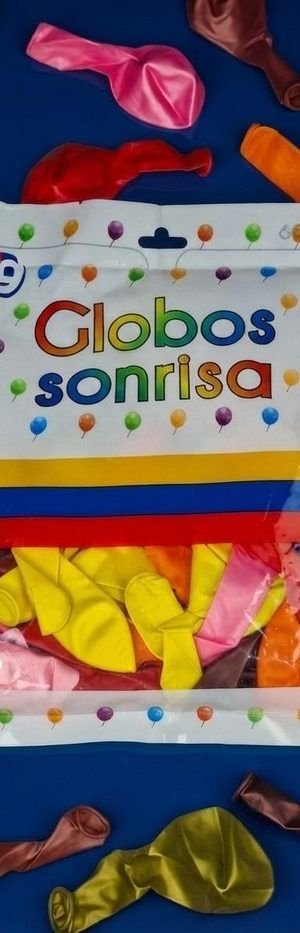 Paquete De Globos Sonrisa - Surtido Perlado