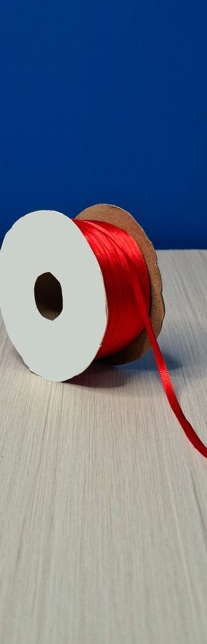 Cinta Raso #0 Rojo Fuego 037 Rollo 92mts