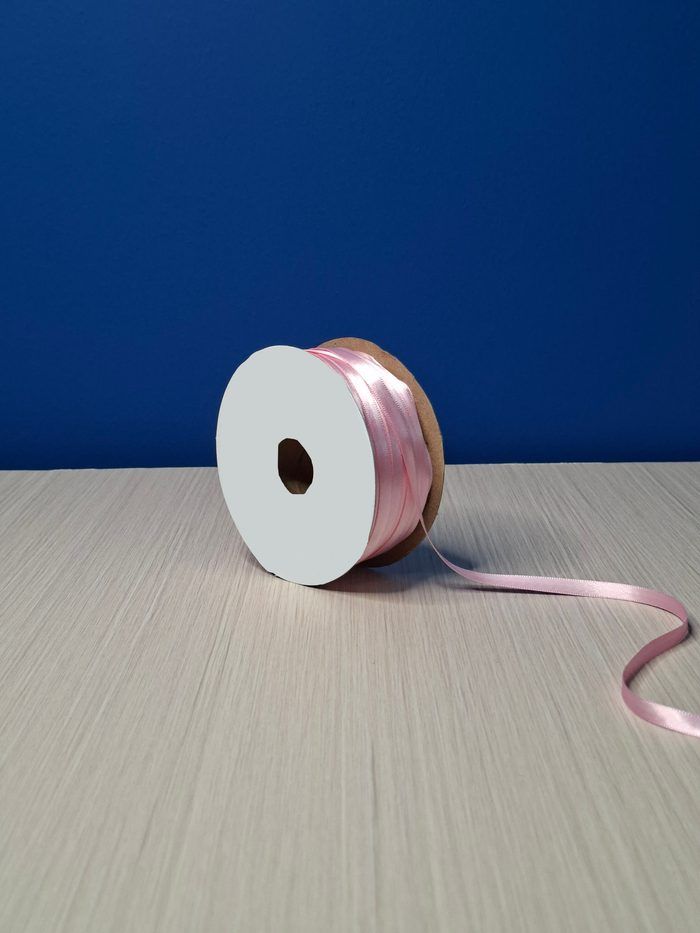 Cinta Raso #1 Rosa Fluorescente 069 Rollo 92mts