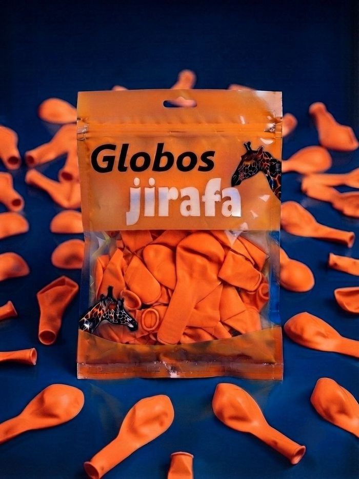 Paquete De Globos Jirafa - R10 Naranja 50pz