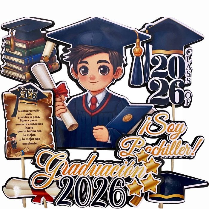 Toppers De Graduación 8pcs