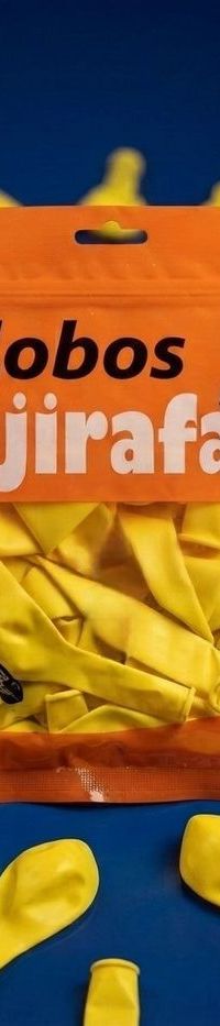 Paquete De Globos Jirafa - R5 Amarillo 50pz