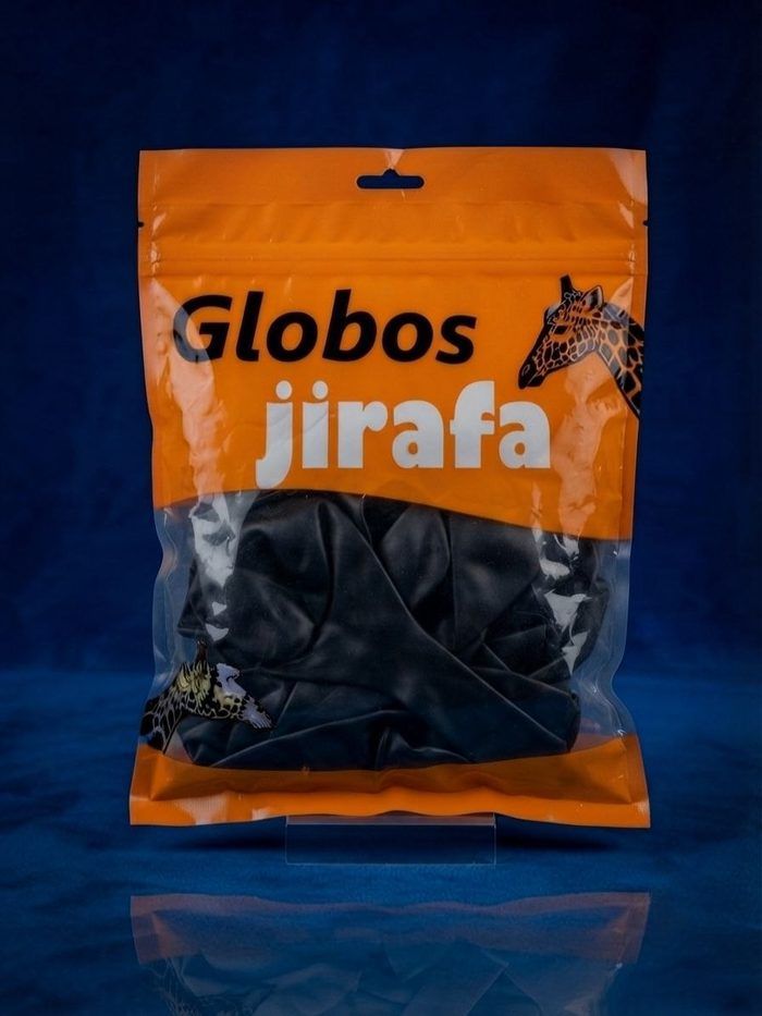Paquete De Globos Jirafa - R10 Negro 50pz