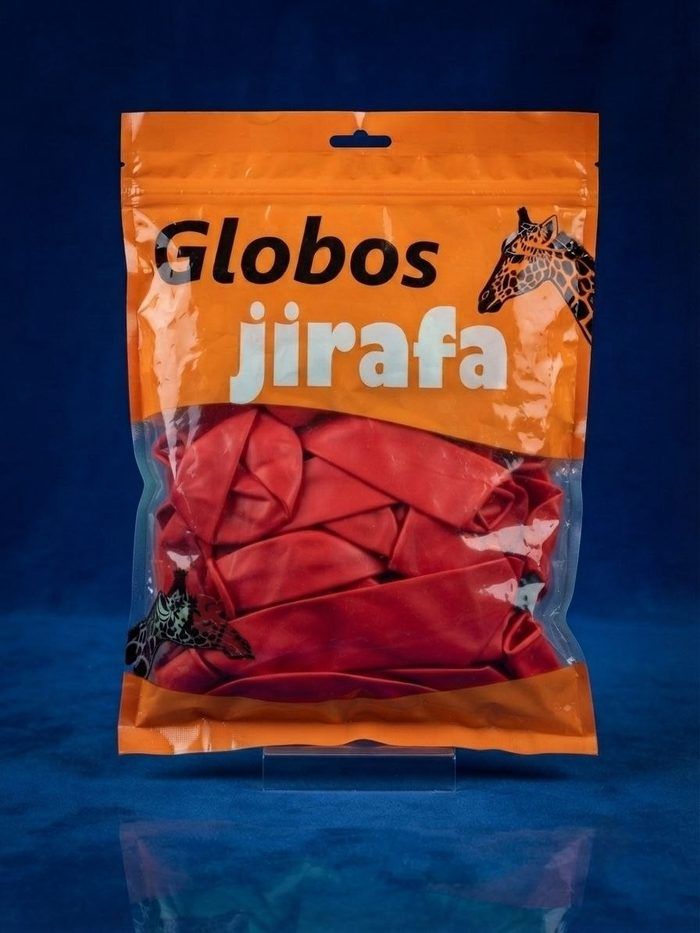 Paquete De Globos Jirafa - R18 Rojo 25pz