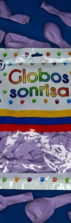 Paquete De Globos Sonrisa - Lila
