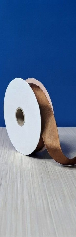 Cinta Raso #5 Marron 052 Rollo 23mts