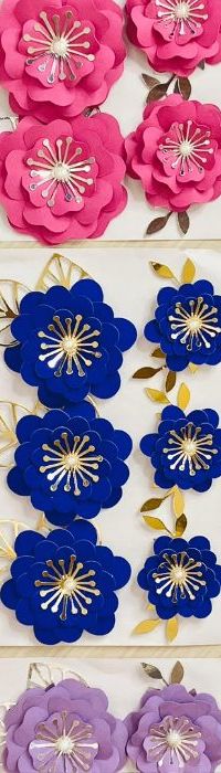 Set De Flores Tipo Corazón (6pza)