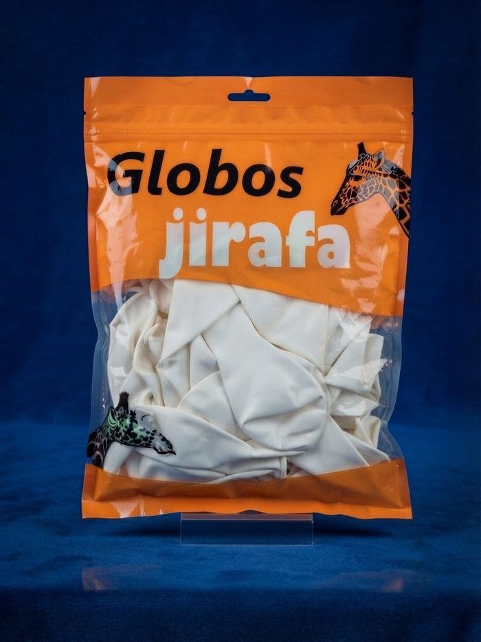 Paquete De Globos Jirafa - R36 Blanco 10pz