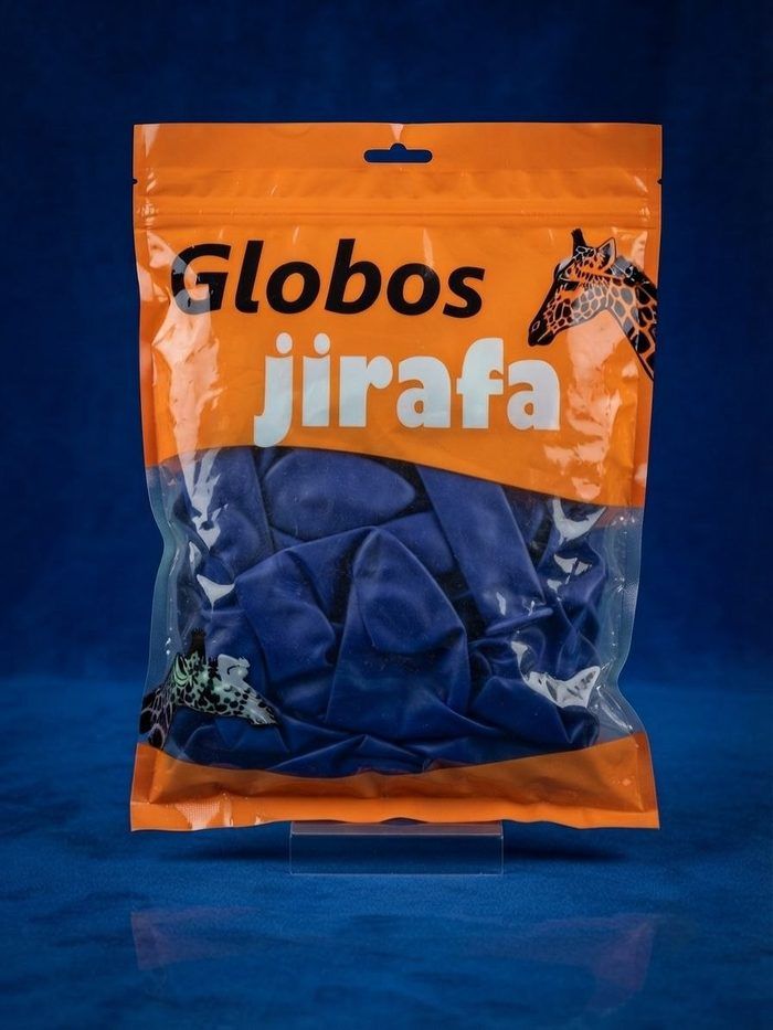 Paquete De Globos Jirafa - R36 Azul Oscuro 10pz