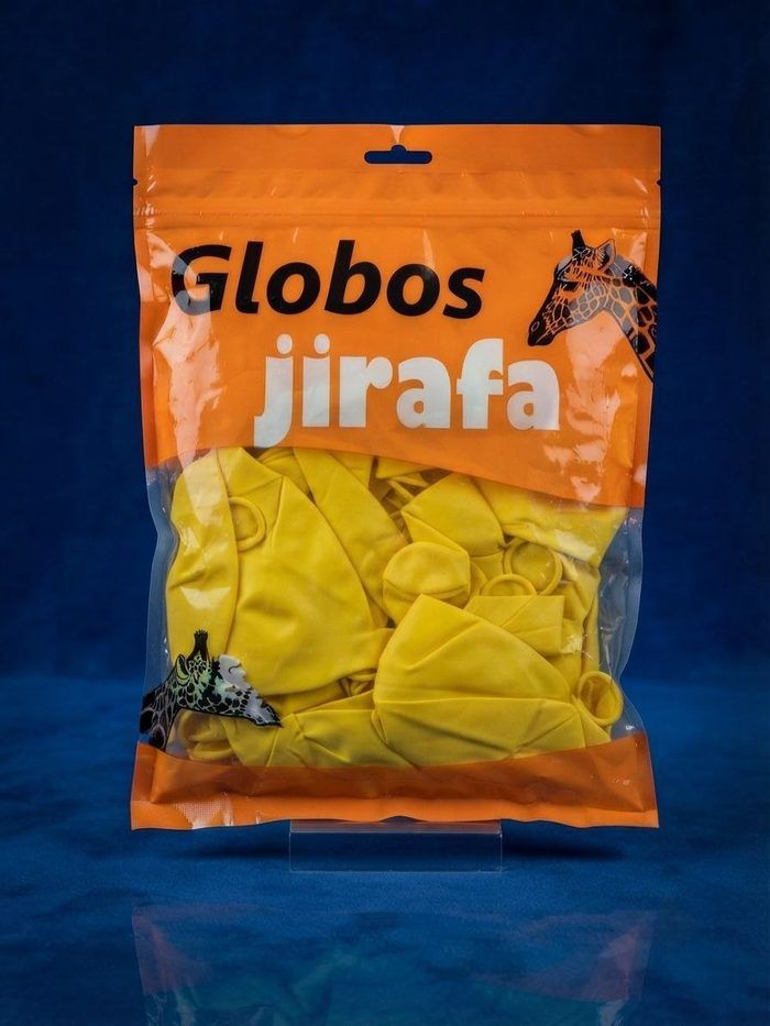 Paquete De Globos Jirafa - R18 Amarillo 25pz