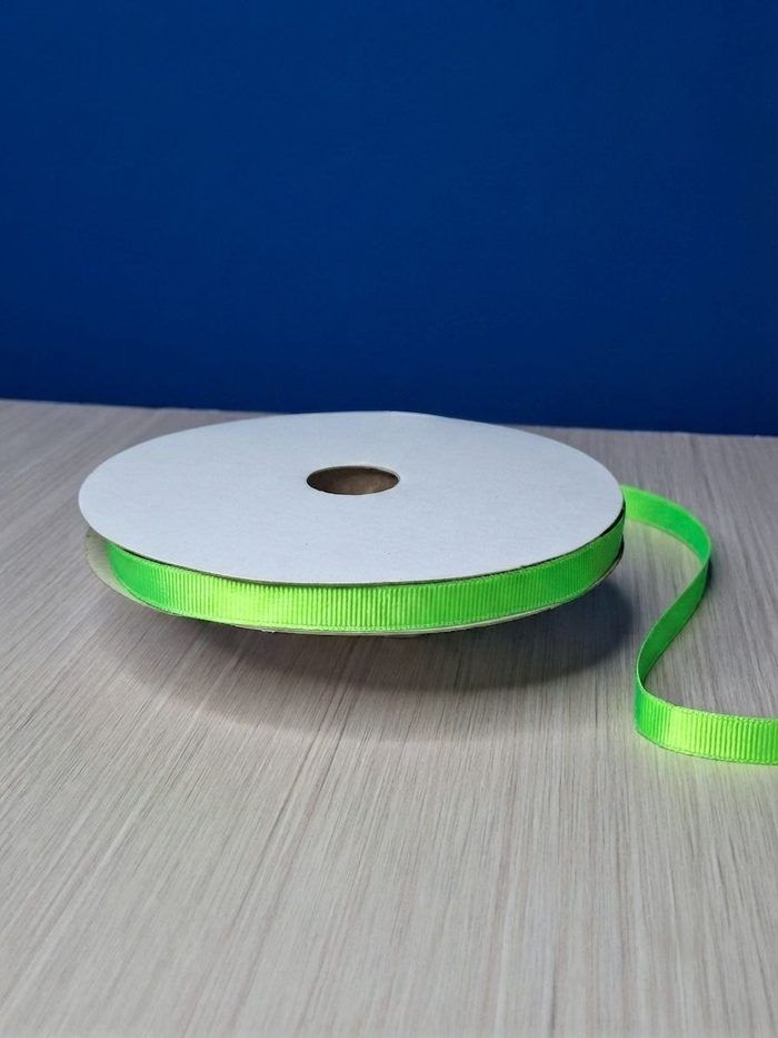 Cinta Gros #2 Verde Fluorescente 046 Rollo 46mts