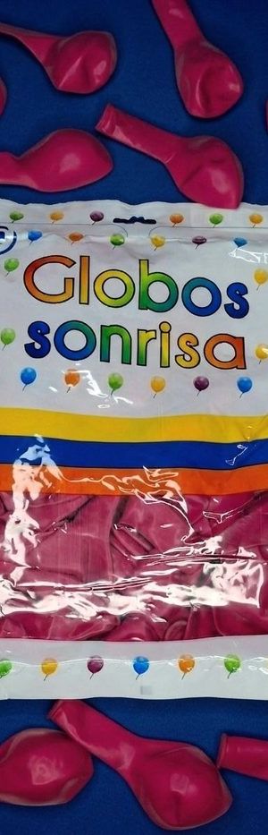 Paquete De Globos Sonrisa - Fucsia Fuerte