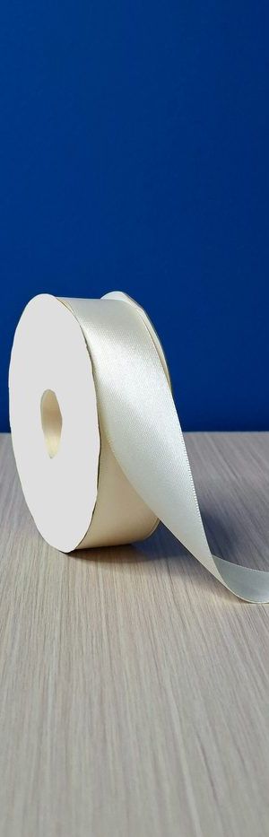 Cinta Raso #5 Crema Claro Sa03 Rollo 23mts