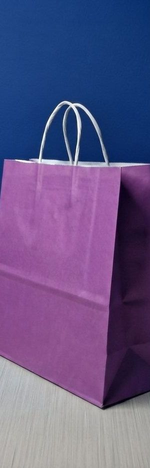 Bolsa Kraft Rectangular - Morado