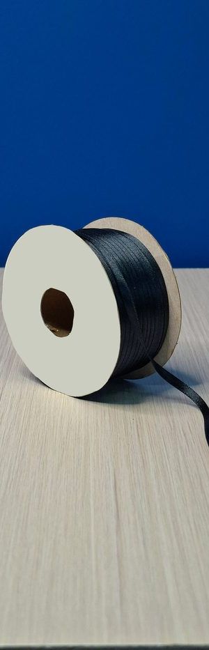 Cinta Raso #0 Negro 070 Rollo 92mts
