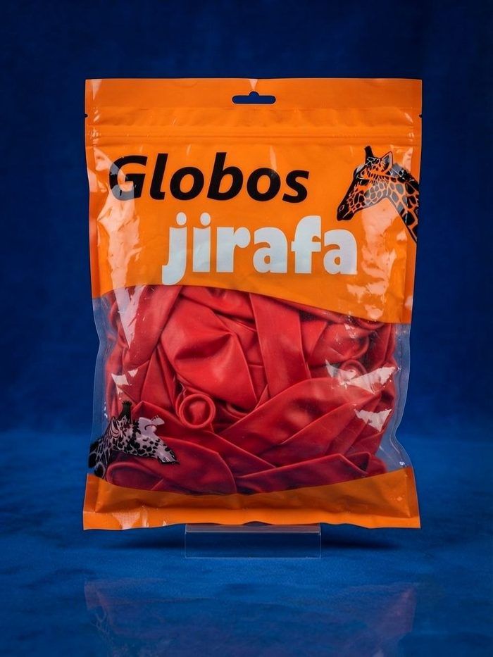Paquete De Globos Jirafa - R36 Rojo 10pz