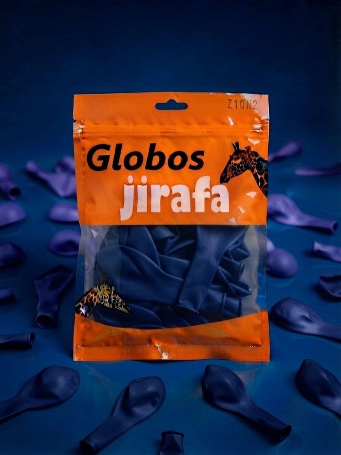 Paquete De Globos Jirafa - R10 Azul Oscuro