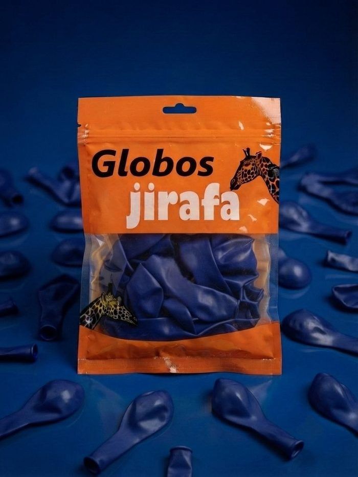 Paquete De Globos Jirafa - R5 Azul Oscuro 50pz
