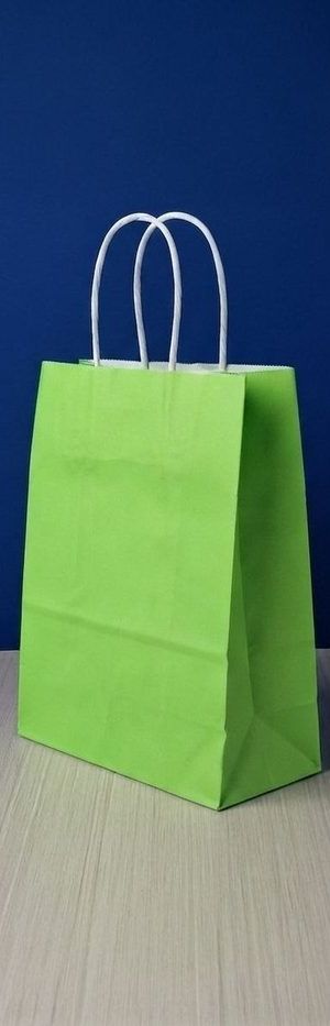 Bolsa Kraft Pequeña - Verde Manzana