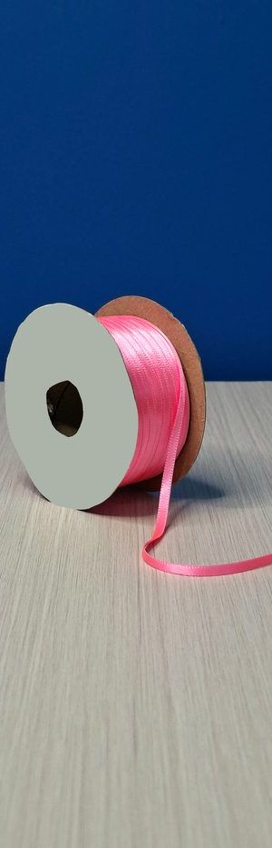 Cinta Raso #0 Rosa Fluorescente 069 Rollo 92mts