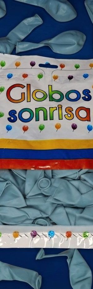 Paquete De Globos Sonrisa - Gris Oscuro