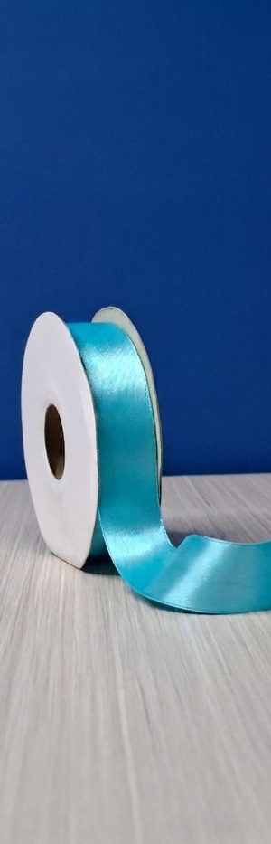 Cinta Raso #5 Azul Electrico Claro 05 Rollo 23mts