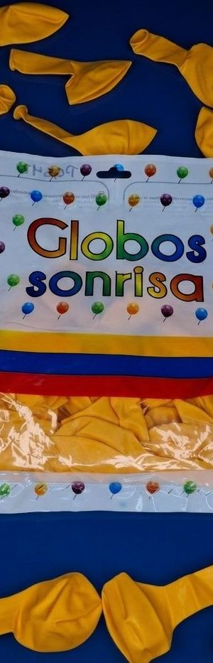 Paquete De Globos Sonrisa - Naranja Claro